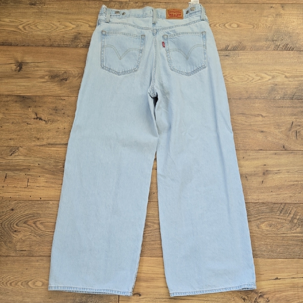 Levi's Light Blue Wide Leg Jeans - Picture 3 of 5